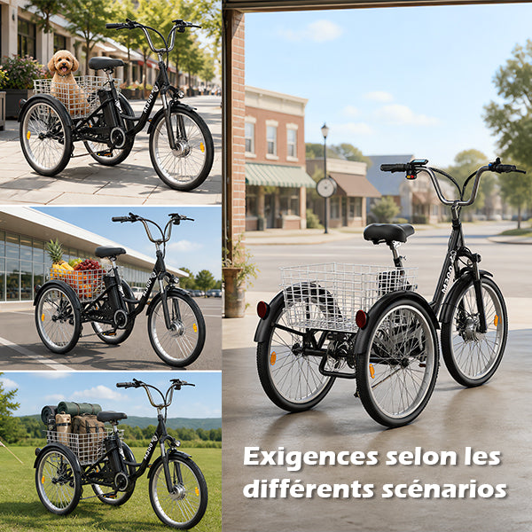 TUNO M300 Electric Tricycle | 3-Wheel Cargo E-Trike, 350W, 40-50 km Range