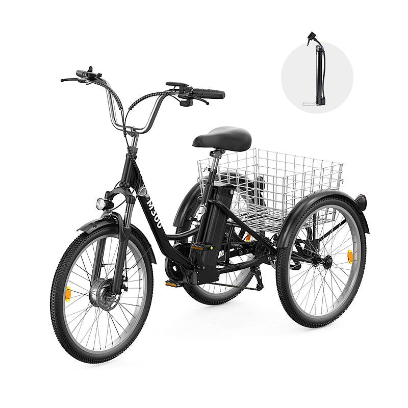 TUNO M300 Electric Tricycle | 3-Wheel Cargo E-Trike, 350W, 40-50 km Range