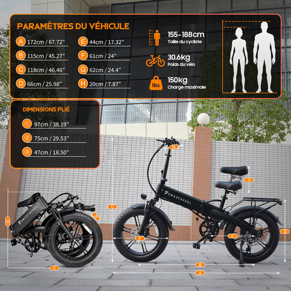 TUNO M6 Folding E-Bike